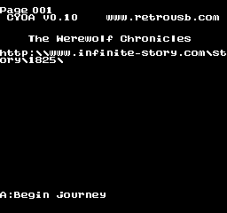 Cyoa - The Werewolf Chronicles screenshot