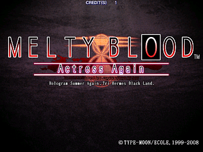 Melty Blood Actress Again [Model 841-0061C] screenshot