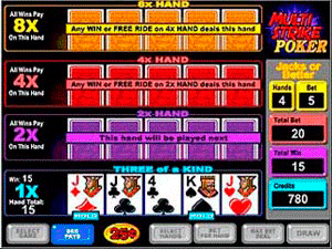 Multi-Strike Poker screenshot