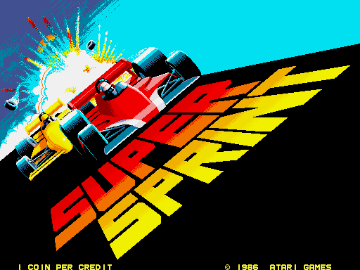 Super Sprint screenshot