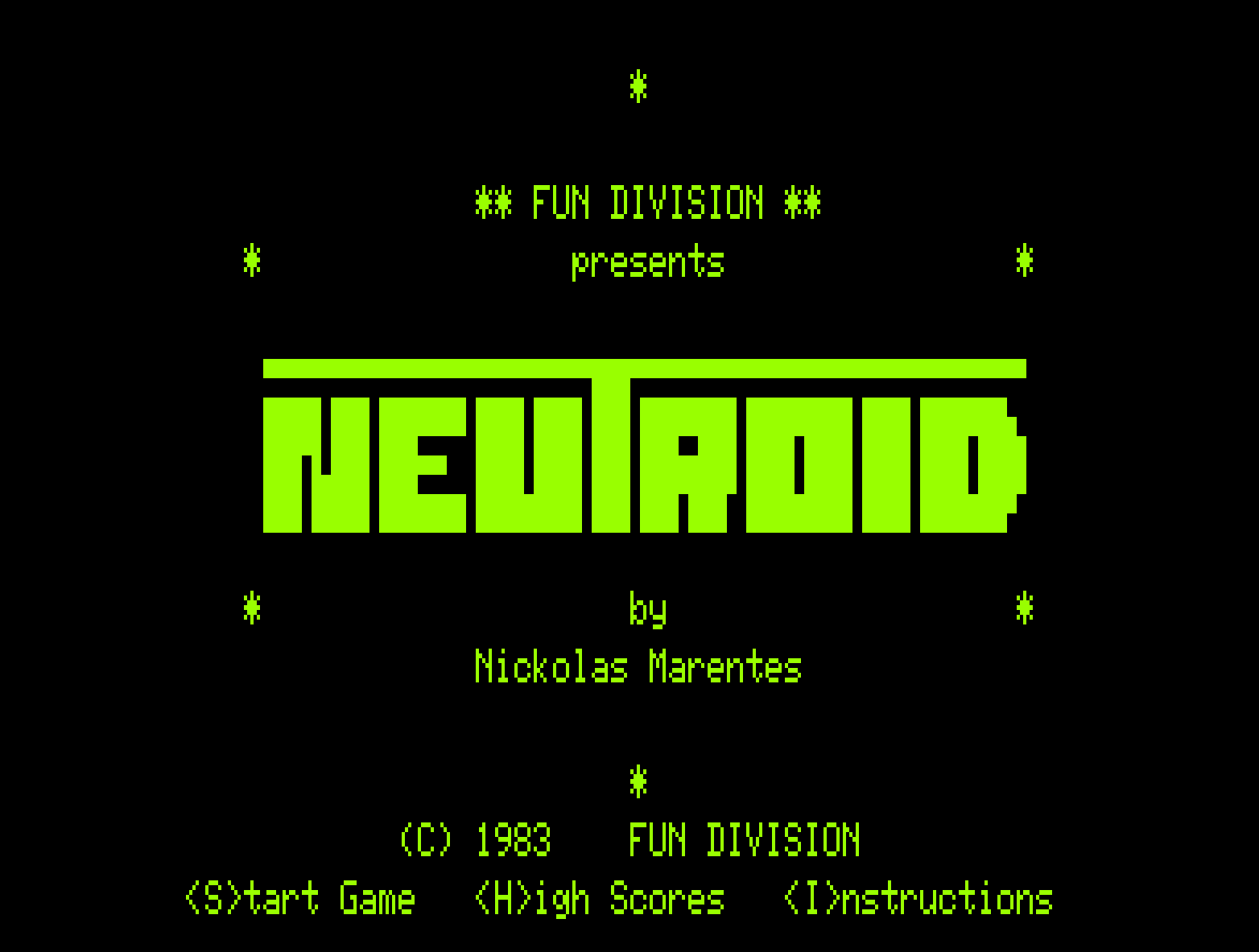 Neutroid screenshot