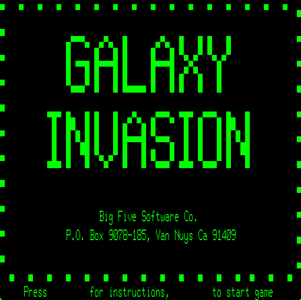 Galaxy Invasion screenshot