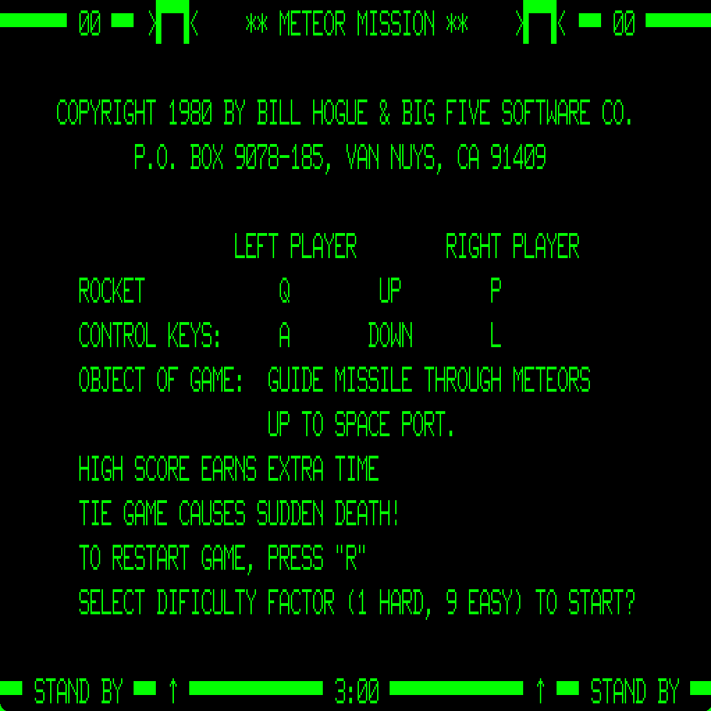Meteor Mission screenshot