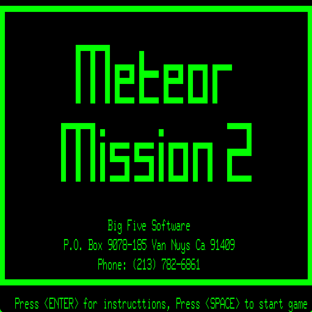 Meteor Mission 2 screenshot