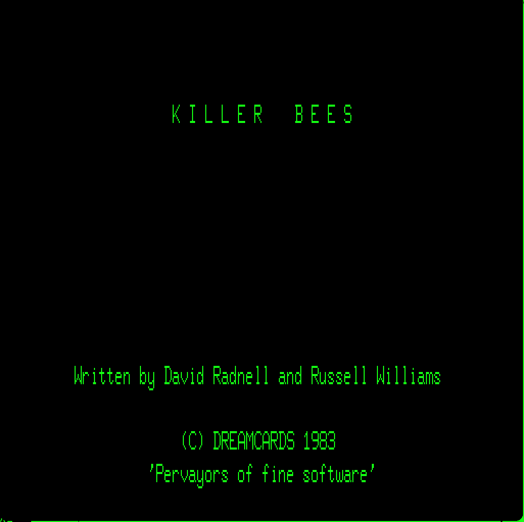Killer Bees screenshot