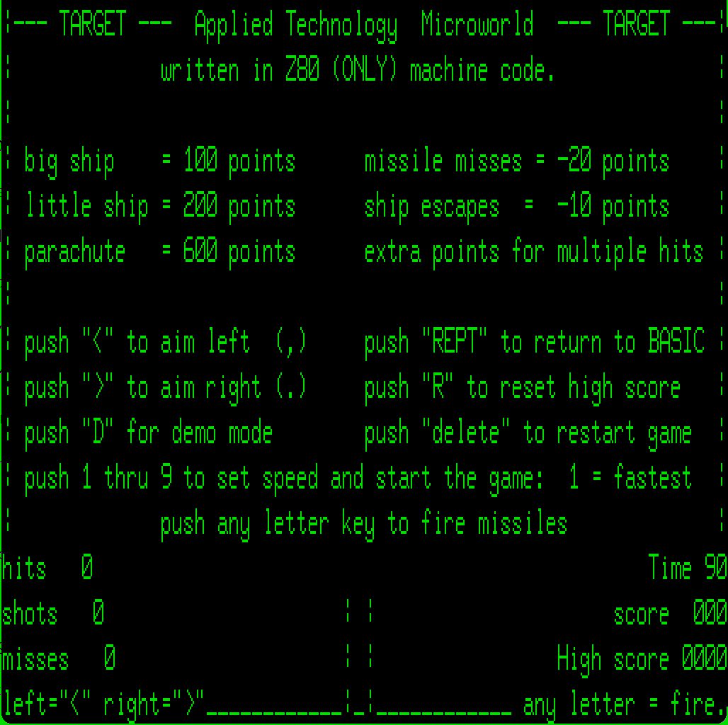 Target screenshot