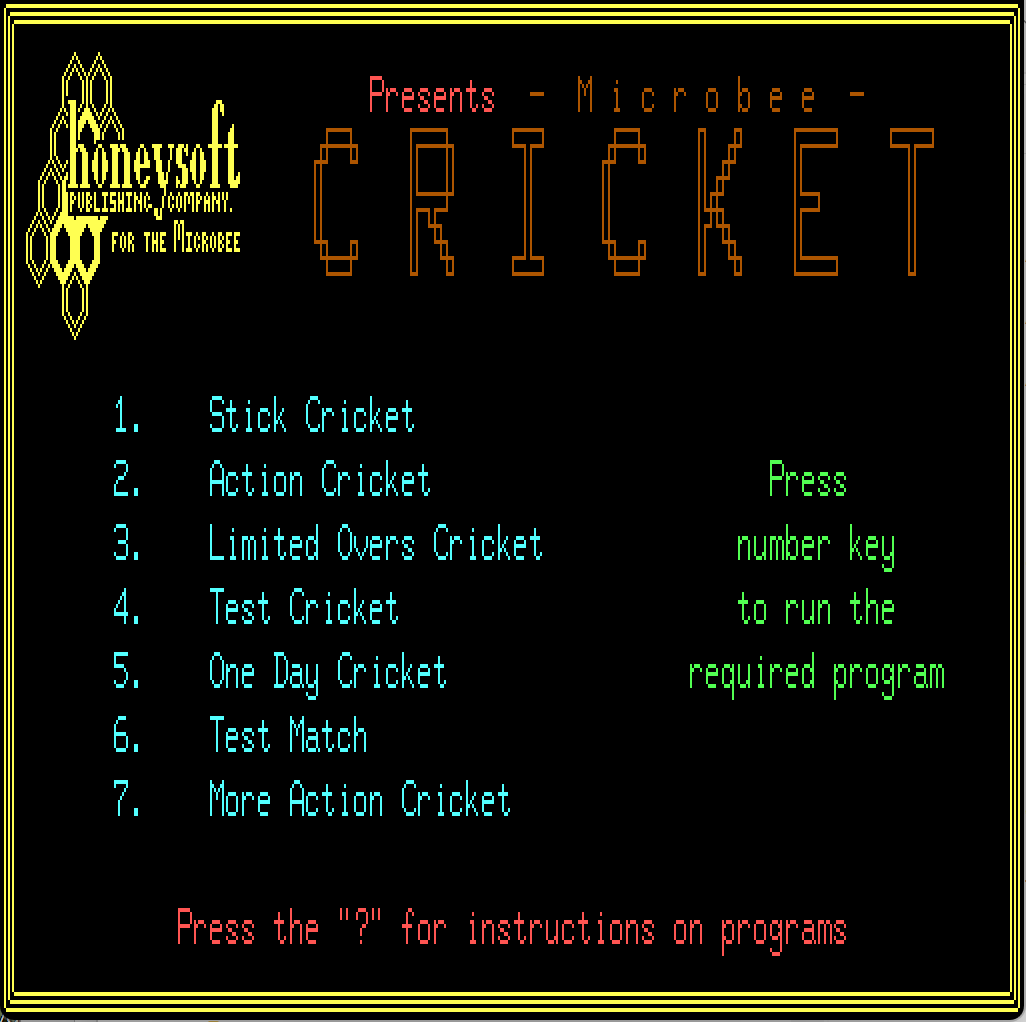 Cricket screenshot
