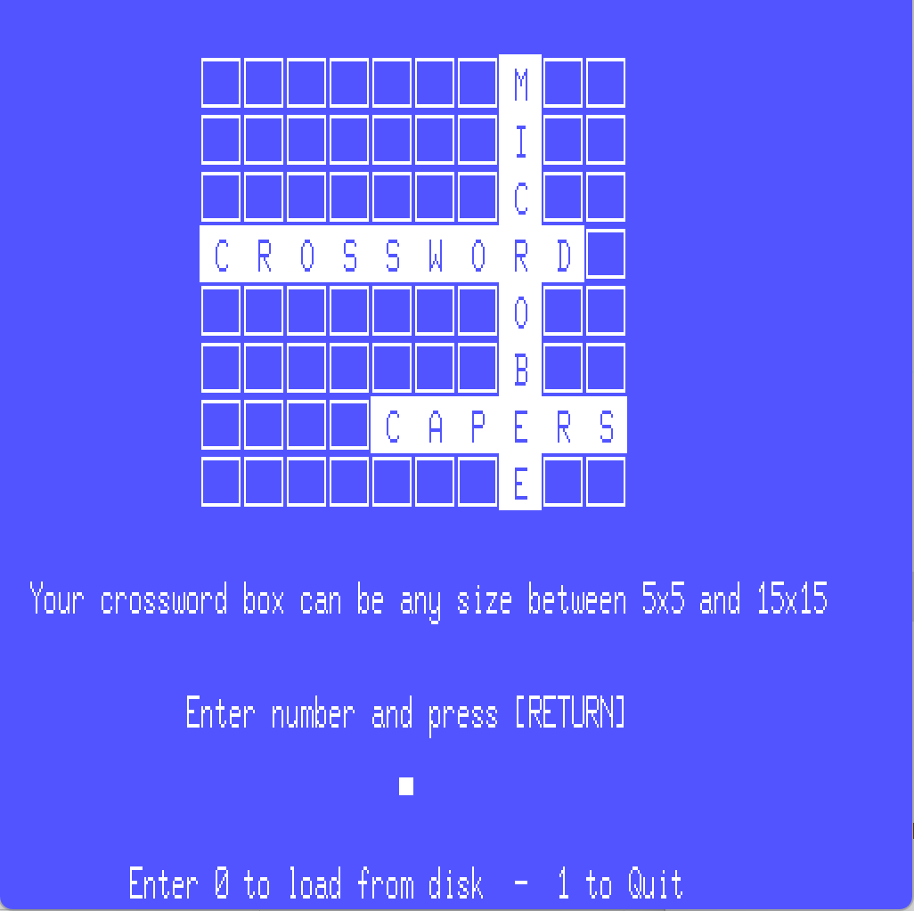 Crossword Capers screenshot