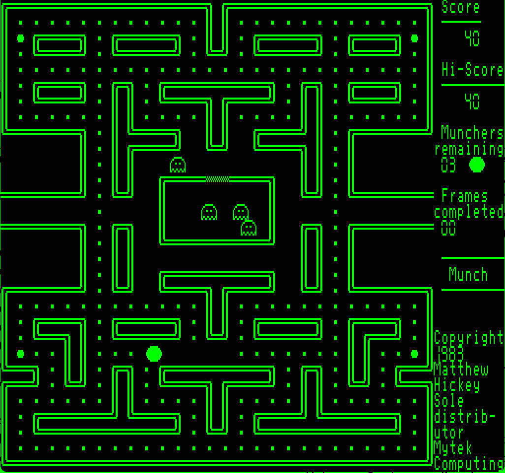 Ghost Muncher + Kilopede screenshot