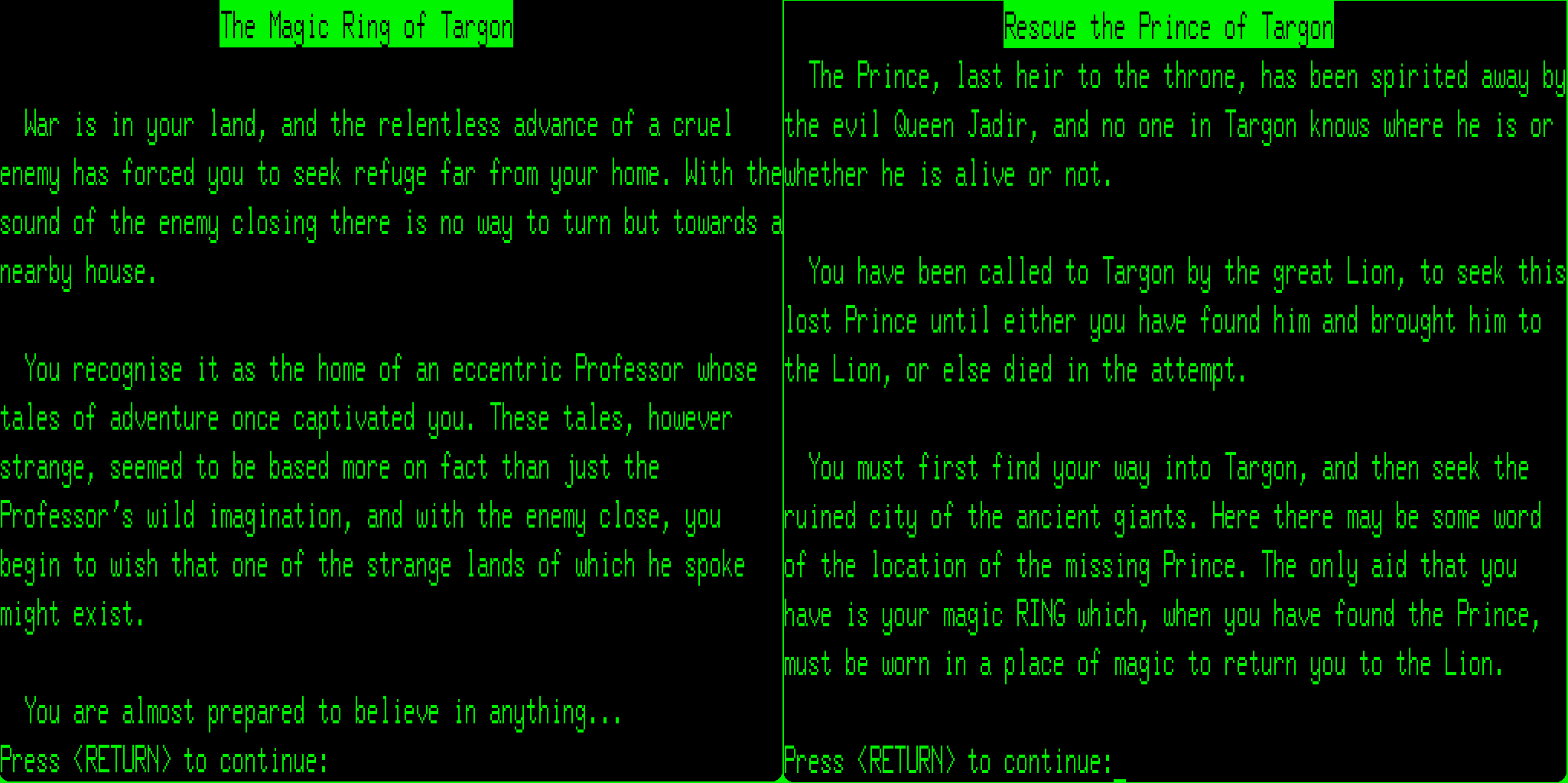 Magic Ring of Targon + Rescue the Prince of Targon screenshot