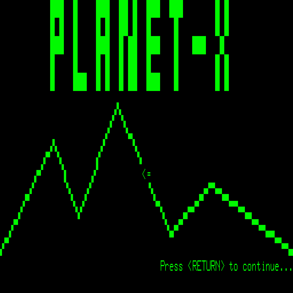 Planet X screenshot