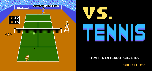 Vs. Tennis screenshot