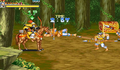 Warriors of Fate [B-Board 91635B-2] screenshot