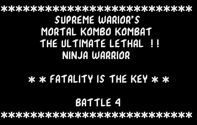 Mortal Kombo Kombat Turbo Ninja screenshot