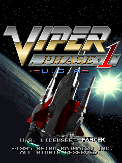 Viper Phase 1 Usa Arcade Video Game By Fabtek Inc 1995 