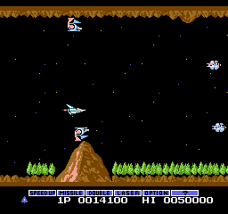 Gradius [Model NES-GR-USA] screenshot