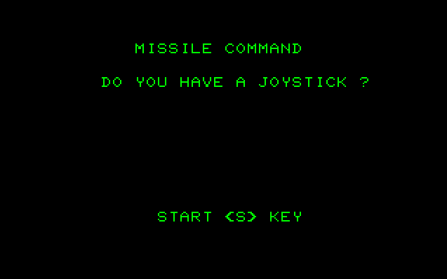 Missile Command screenshot