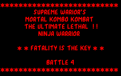 Mortal Kombo Kombat Turbo screenshot