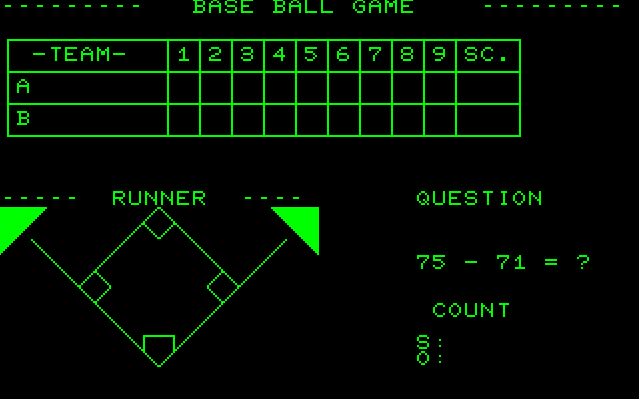 1-9 Base Ball Game screenshot