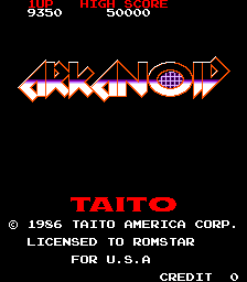 Arkanoid screenshot