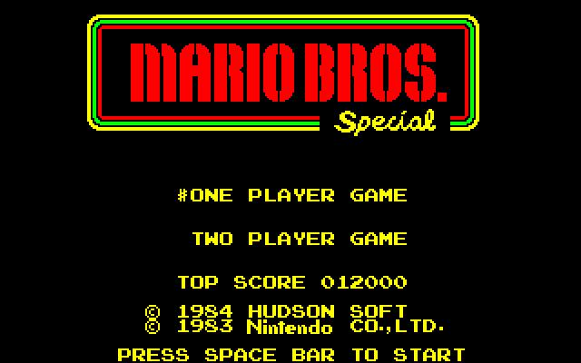 Mario Bros. Special [Model YB-5006] screenshot
