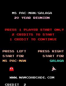 Class of '81: Ms. Pac-Man + Galaga screenshot