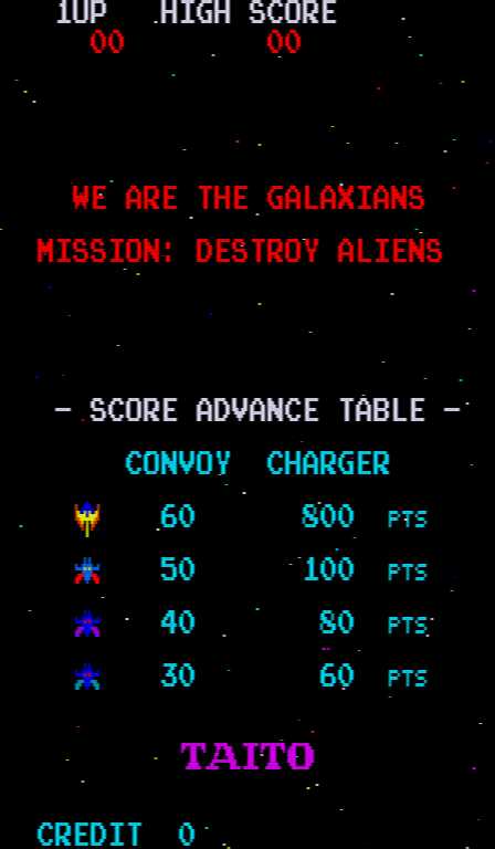 Galaxian screenshot