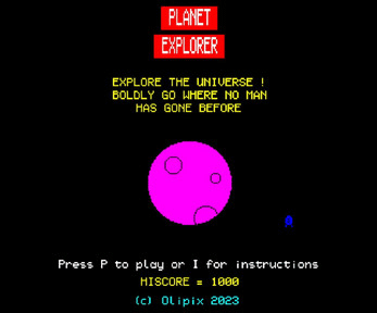 Planet Explorer screenshot