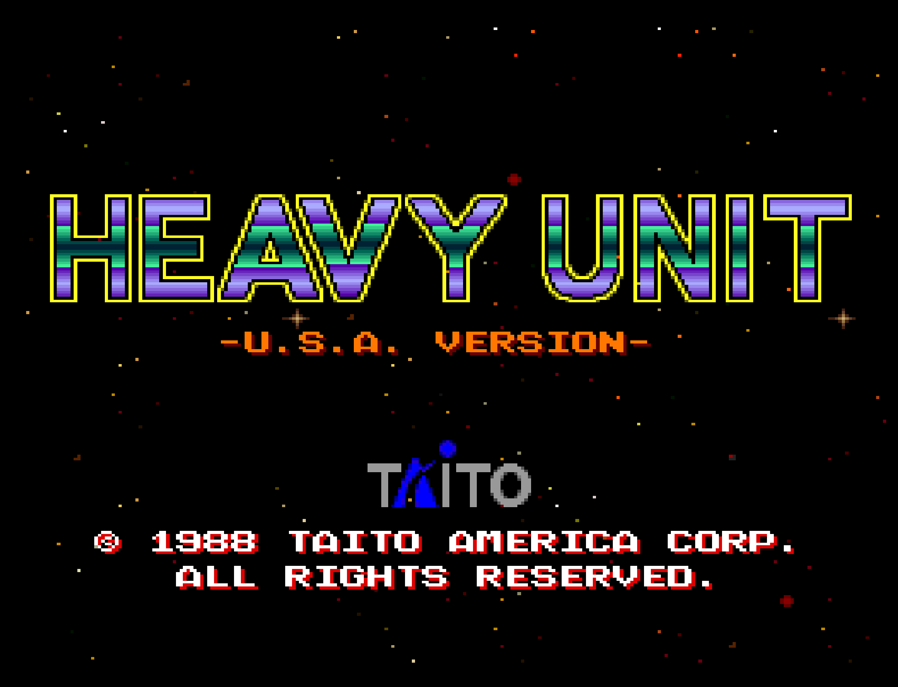 Heavy Unit - U.S.A. Version screenshot