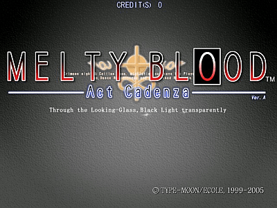 Melty Blood - Act Cadenza ver. A [Model GDL-0028] screenshot