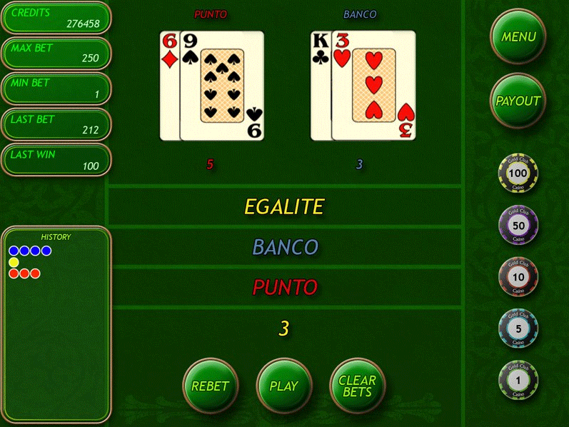 Punto Banco screenshot