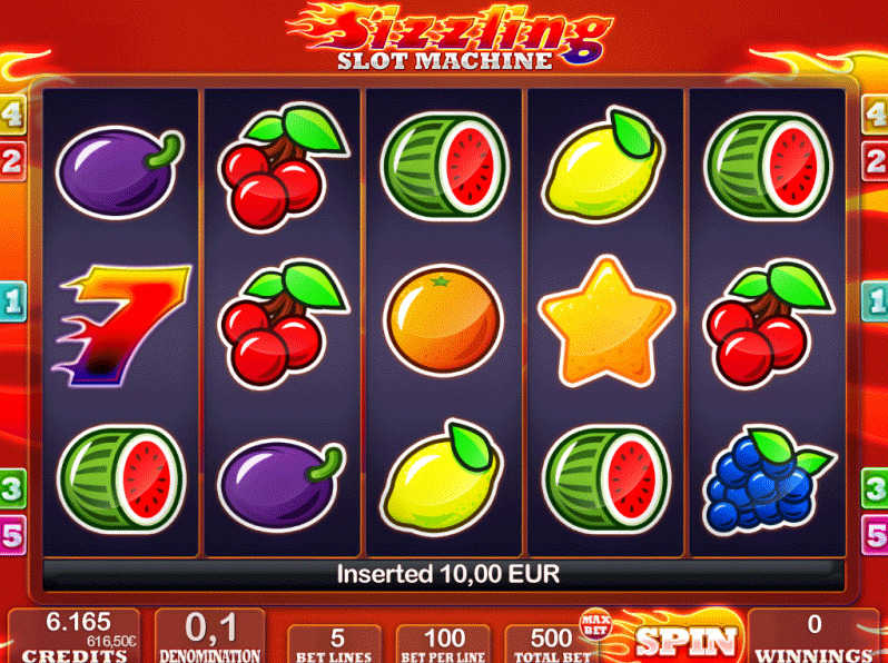 Sizzling Slot Machine screenshot