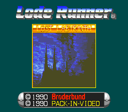 Lode Runner - Lost Labyrinth [Model PV1004] screenshot