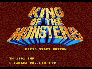 King of the Monsters [Model G-4104] screenshot