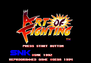 Art of Fighting [Model 1146-50] screenshot