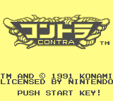 Contra [Model DMG-CNJ] screenshot