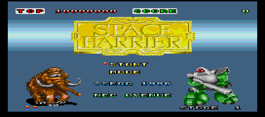 Space Harrier [Model H67G-1002] screenshot