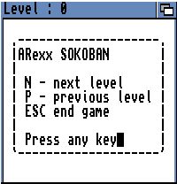 ARexx Sokoban screenshot