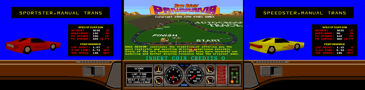 Race Drivin' Panorama screenshot