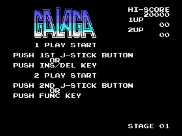 Galaga [Model W-022] screenshot