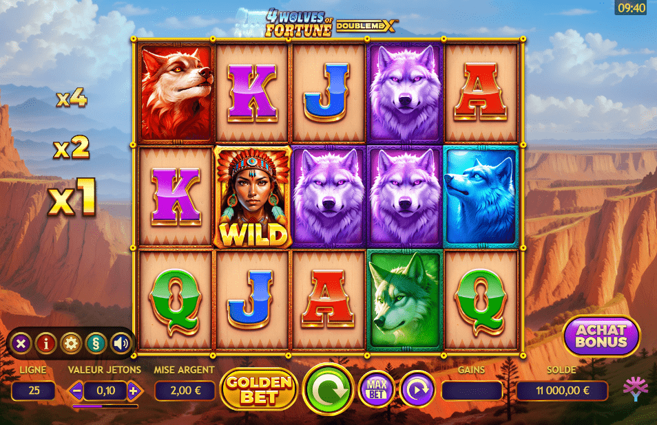 4 Wolves of Fortune DoublemaX screenshot