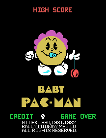 Baby Pac-Man [Model 1299] screenshot