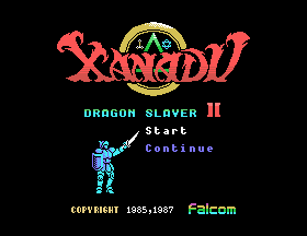 Xanadu - Dragon Slayer II [Model MXNW11003] screenshot