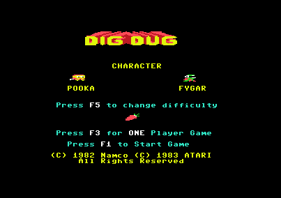 Dig Dug [Model RX8511] screenshot
