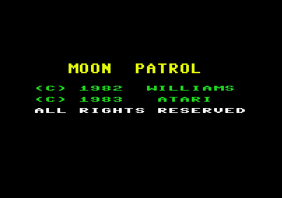 Moon Patrol [Model RX8533] screenshot