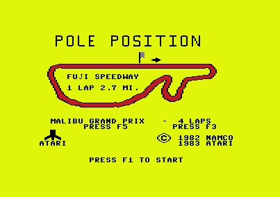 Pole Position [Model RX8536] screenshot