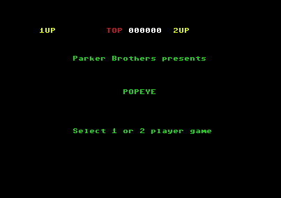 Popeye [Model PB1560] screenshot