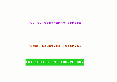 Utah Counties Tutorial screenshot
