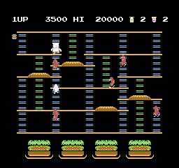 BurgerTime [Model NAM-NBT-4500] screenshot