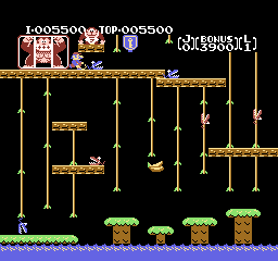 Donkey Kong Jr. + Jr. Sansuu Lesson [Model HVC-SL] screenshot